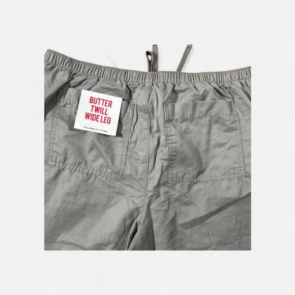 Celebrity Pink Butter Twill Wide Leg Pants Gray Size Large NWT Oversied Relaxed - Picture 9 of 10